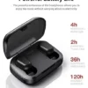 L21 Bluetooth TWS Earbuds – Bluetooth 5.1, Lightweight, Black