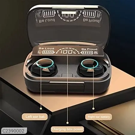 M10 Bluetooth TWS Earbuds – Bluetooth 5.1, Lightweight, Black