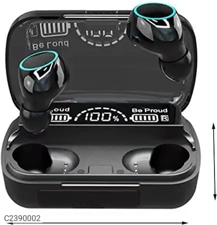 M10 Bluetooth TWS Earbuds – Bluetooth 5.1, Lightweight, Black