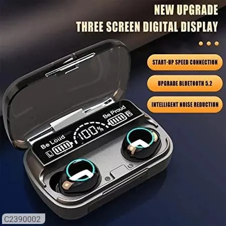M10 Bluetooth TWS Earbuds – Bluetooth 5.1, Lightweight, Black