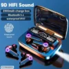 M19 Bluetooth TWS Earbuds – Bluetooth 5.1, Lightweight, Black